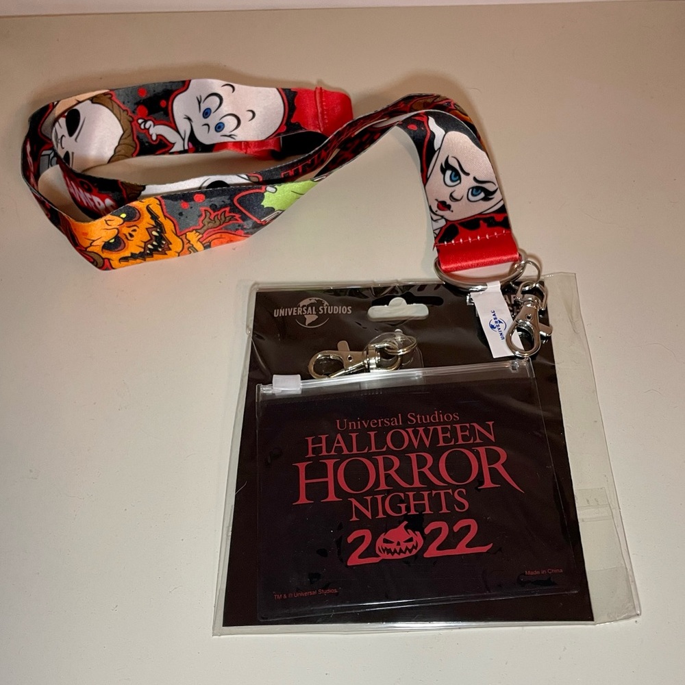 Universal Studios Halloween Horror Nights 2022 Studio Screamers Lanyard New HHN